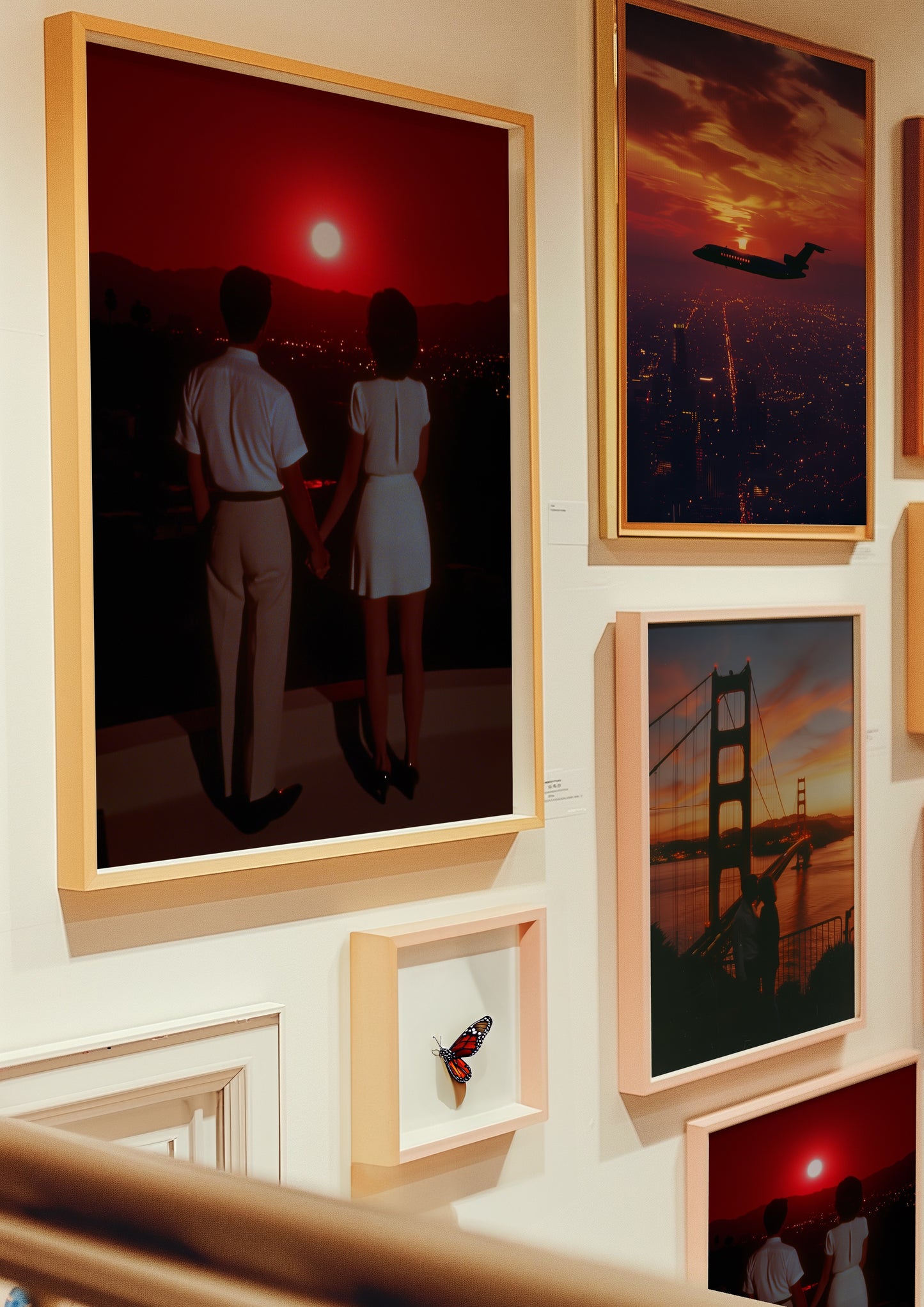 Couple Red Sunset 80s